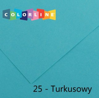 Brystol Colorline 25 turkusowy 150g 10k [mm:] 500x650 Canson (200041401)