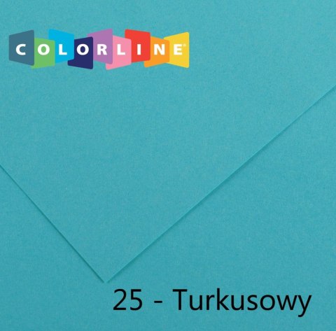 Brystol Colorline 25 turkusowy 150g 10k [mm:] 500x650 Canson (200041401)