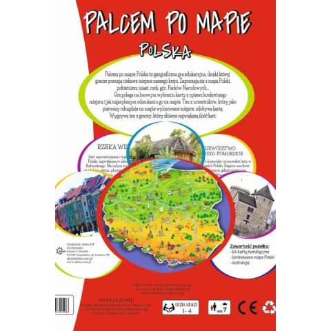 Gra planszowa Palcem po mapie Polska Abino (4183718)