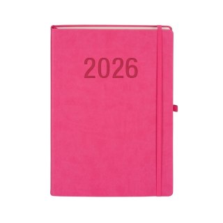 Kalendarz książkowy (terminarz) 2026 MEMOFIX DNS A4 Antra (RÓŻOWY)