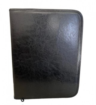 Teczka konferencyjna A4 studencka czarny ekoskóra Majewski Ryszard (TSS)