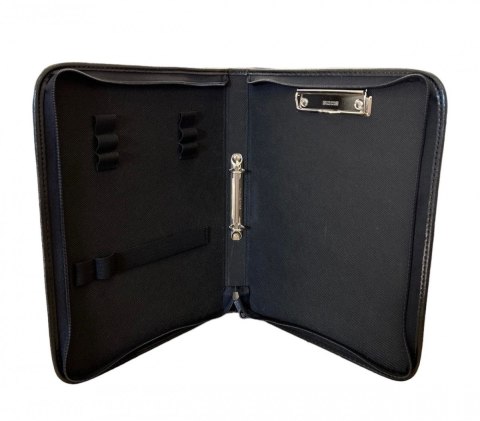 Teczka konferencyjna A4 studencka czarny ekoskóra Majewski Ryszard (TSS)