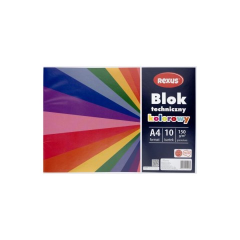 Blok techniczny kolorowy A4 kolorowy 10k Beniamin (4430)