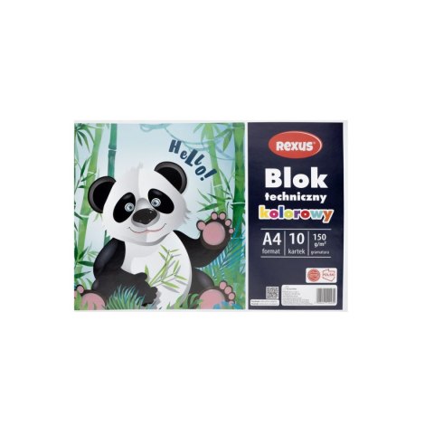 Blok techniczny kolorowy A4 kolorowy 10k Beniamin (4430)