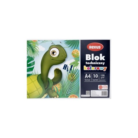 Blok techniczny kolorowy A4 kolorowy 10k Beniamin (4430)