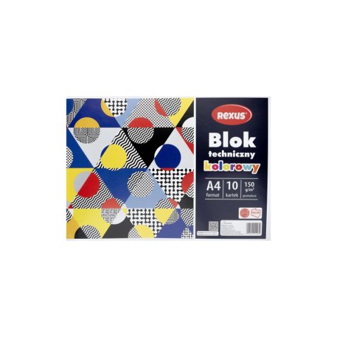 Blok techniczny kolorowy A4 kolorowy 10k Beniamin (4430)