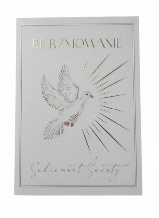 Kartka składana A5 Bierzmowanie gołąb Henry (5905701483259)