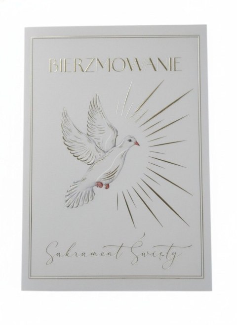 Kartka składana A5 Bierzmowanie gołąb Henry (5905701483259)
