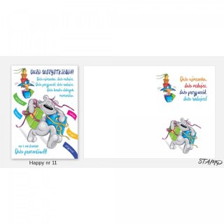 Kartka składana B6 Happy Urodzinowy dziecięcy Ev-corp (STKH-011)