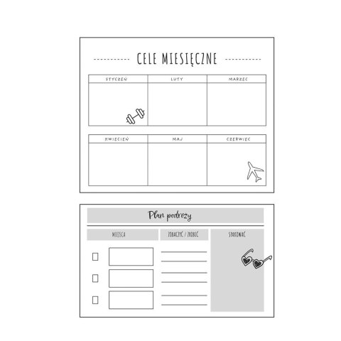 Organizer A5 BUJ O Black 240k mix Interdruk (A5)