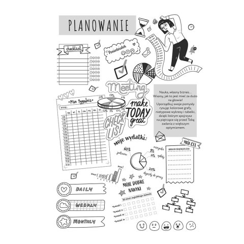 Organizer A5 BUJ O Black 240k mix Interdruk (A5)