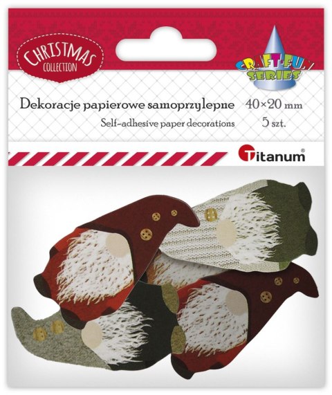 Ozdoba papierowa Craft-Fun Series Skrzat 5 szt Titanum (DIY-CH-MA-021)