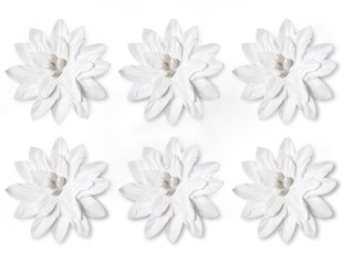 Ozdoba papierowa kwiaty samoprzylepne dalia białe Galeria Papieru (252011)