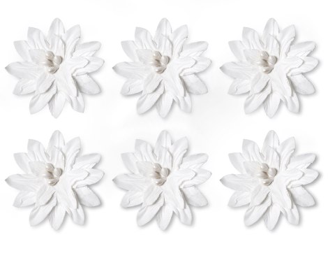 Ozdoba papierowa kwiaty samoprzylepne dalia białe Galeria Papieru (252011)