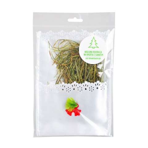 Ozdoba świąteczna Wigilijna dekoracja na opłatek z siankiem Arpex (BN4145)