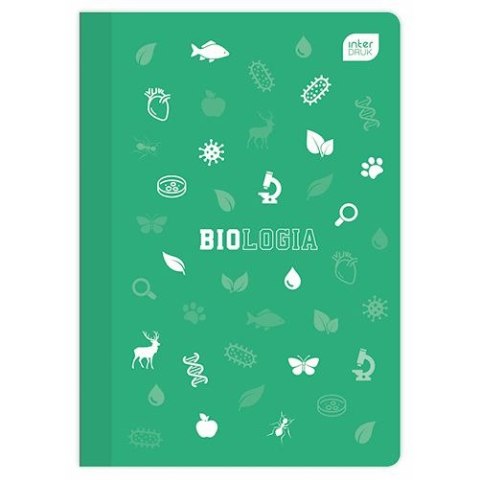 Zeszyt tematyczny A5 Biologia 60k. 70g krata Interdruk