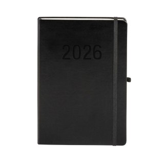 Kalendarz książkowy (terminarz) 2026 MEMOFIX TDW B5 Antra (CZARNY)