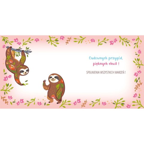 Kartka składana kw KW Leniwiec na gałęzi Henry (5905701485154)