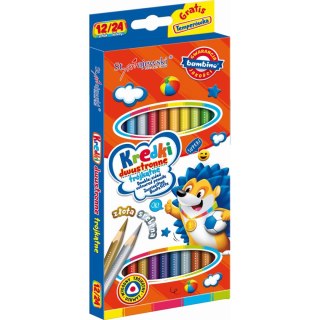 Kredki ołówkowe Bambino dwustronne 24 kol. St.Majewski (5903235004940)