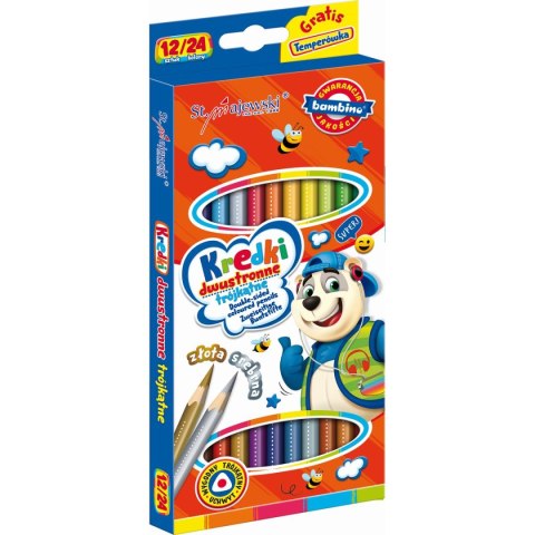 Kredki ołówkowe Bambino dwustronne 24 kol. St.Majewski (5903235004940)