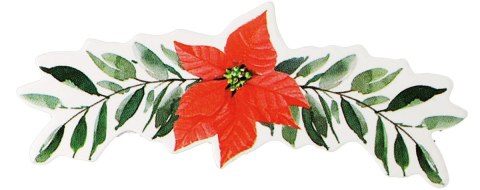 Ozdoba papierowa Craft-Fun Series girlanda z poinsecją Titanum (5szt/6x2,5cm)