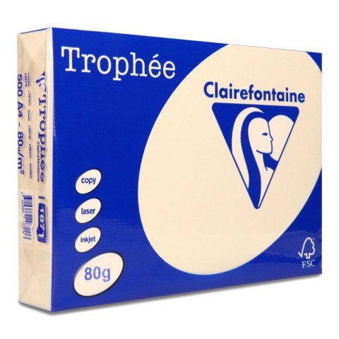Papier kolorowy A4 kolorowy piaskowy 500k. 80g Trophee (xca41871)