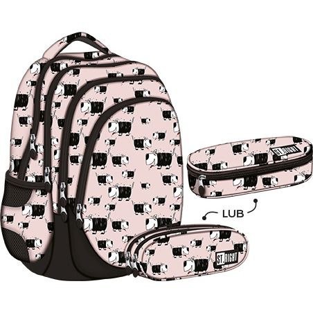 Plecak Stritgh Pieski plecak szkolny+saszetka St.Right