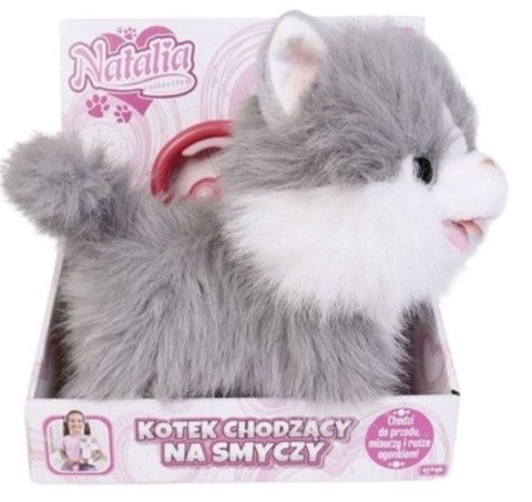 Pluszak interaktywny kotek chodzący na smyczy Artyk (185557)