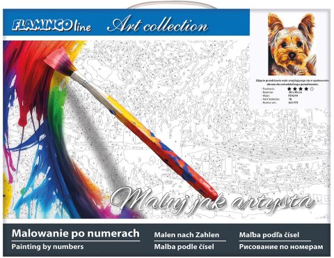 Zestaw kreatywny Malowanie po numerach 30x40cm York Flamingo Line (FSY279)