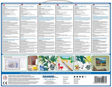 Zestaw kreatywny Malowanie po numerach 30x40cm York Flamingo Line (FSY279)