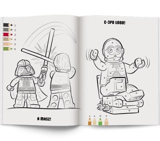 Książka dla dzieci LEGO® Star Wars™. Kolorowanka według kodu Ameet (KKO 6301)