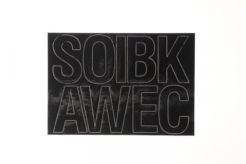 Litery samoprzylepne czarny Farro