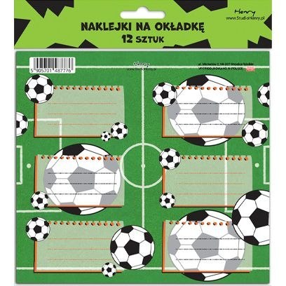 Naklejka na zeszyt 2 Piłka Henry (5905701487776)