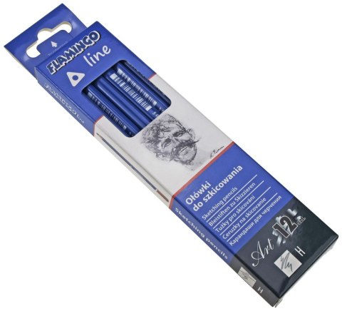 Ołówek w kartonowym pudełku H Flamingo Line