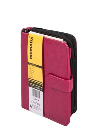Organizer B6 MEMOFIX z saszetką malina Antra