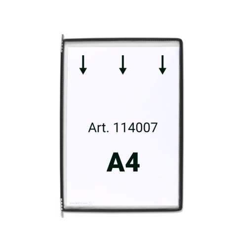Panele prezentacyjne Tarifold A4 10 sztuk kolor czarny