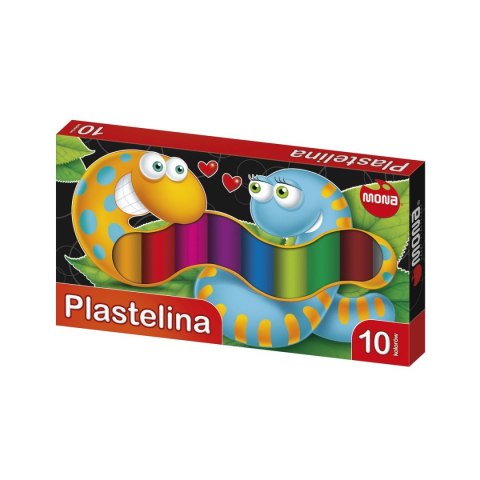 Plastelina 10 kol. mix Mona