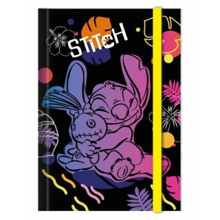 Teczka kartonowa na gumkę Stitch przestrzenna A5 mix Patio (91804PTR)