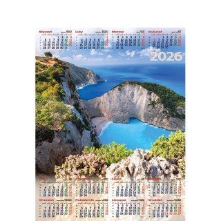 Kalendarz ścienny KLIF plakatowy 670mm x 988mm Telegraph (03)