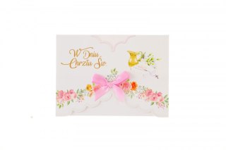 Kartka składana A5 Chrzest Agamis (A5 kokarda)