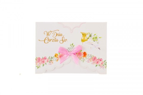 Kartka składana A5 Chrzest Agamis (A5 kokarda)