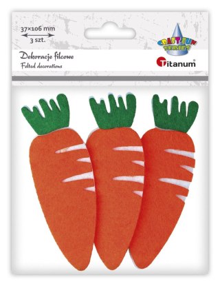 Ozdoba filcowa Craft-Fun Series marchewki Titanum (21HY1012)