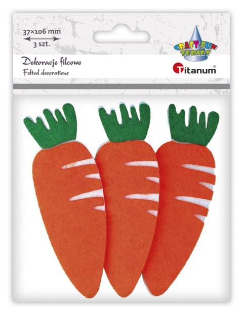 Ozdoba filcowa Craft-Fun Series marchewki Titanum (21HY1012)