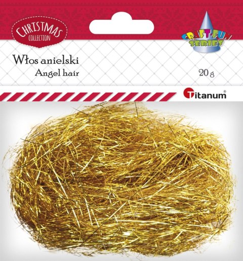 Włosy anielskie Craft-Fun Series włos anielski złoty Titanum (18042)
