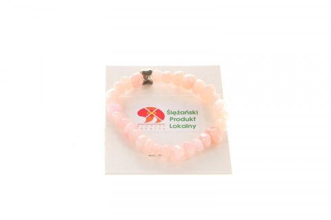 Bransoletka bransoletka jadeit górski bryłka róż 6x10mm Mol