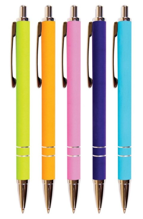 Długopis wielkopojemny Pastel wkład niebieski 1,0mm Cresco (250022)