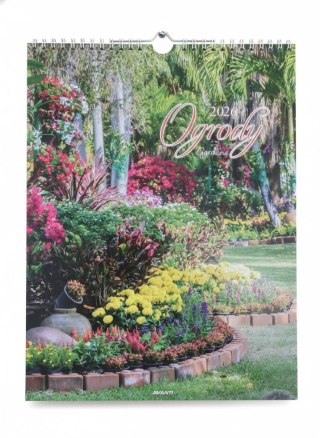 Kalendarz ścienny MAŁY SPIRALA OGRODY 230mm x 305mm Avanti (KSMS-10)