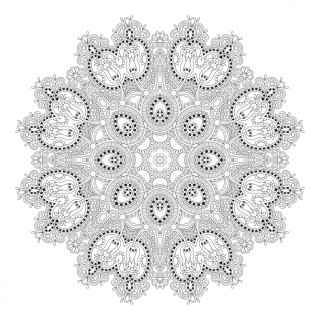 Kolorowanka Mandale.