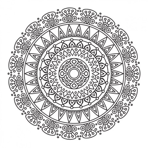 Kolorowanka Mandale.