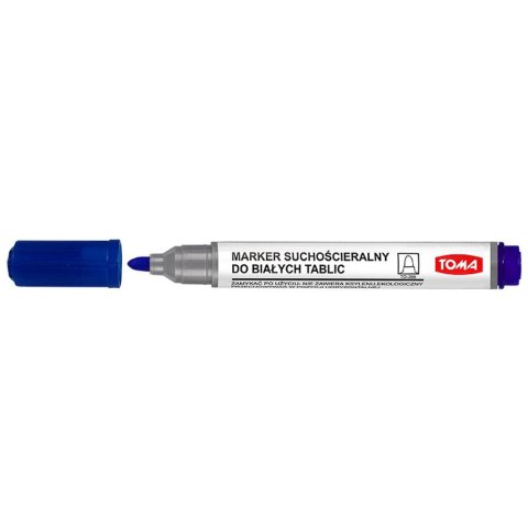 Marker suchościeralny 266 wkład niebieski 2,0mm okrągła końcówka Toma (TO-266 1 2)